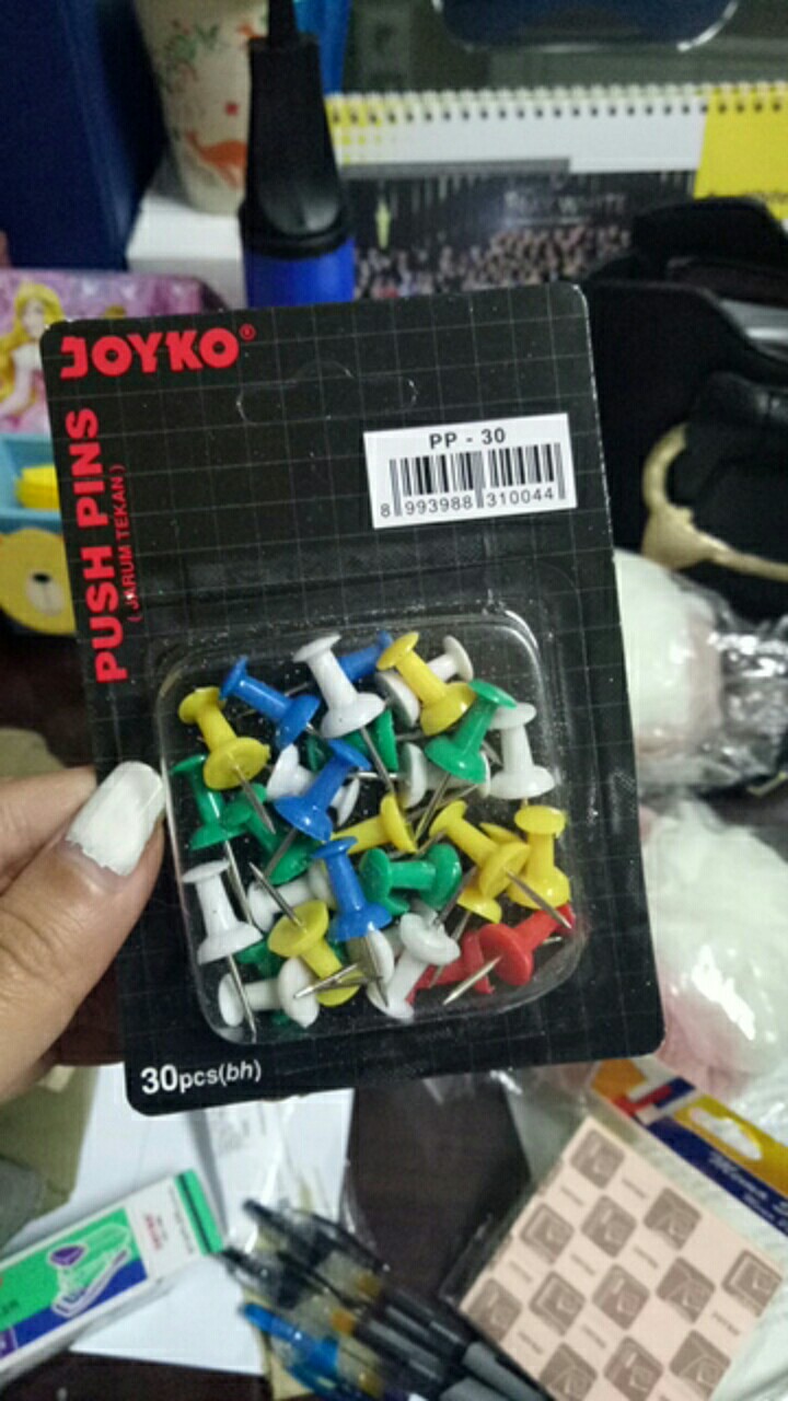 Paku Payung Warna Pushpins