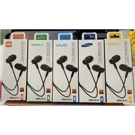Handsfree Earphone Brand Jb - 02 Stereo Music Extra Bass earphone with mic
