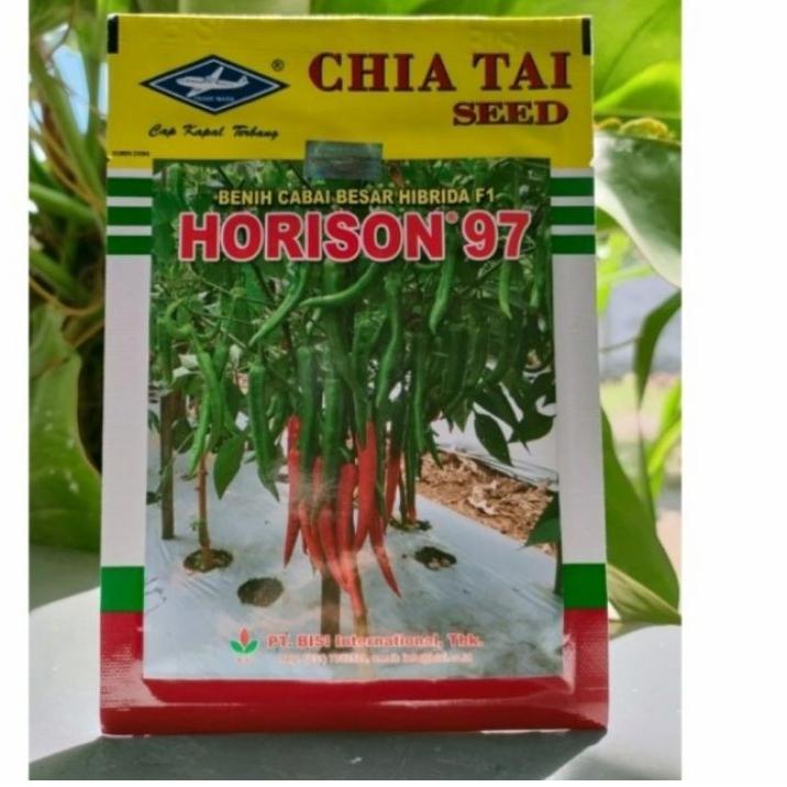 Recomended.. Benih Cabe Besar Hibrida F1 Horison 97 Tahan Virus Kemasan 10gr Original Pabrik