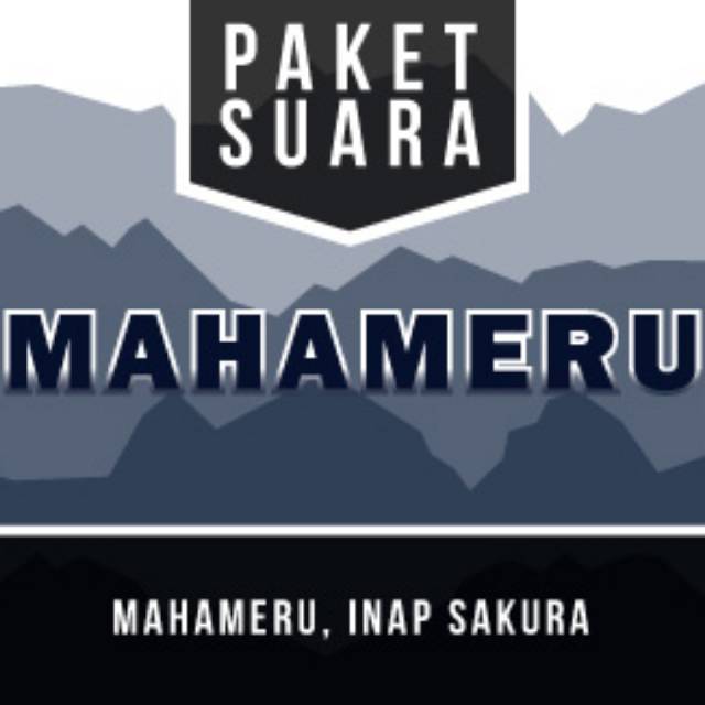 Paket Suara Mahameru (Suara Walet)