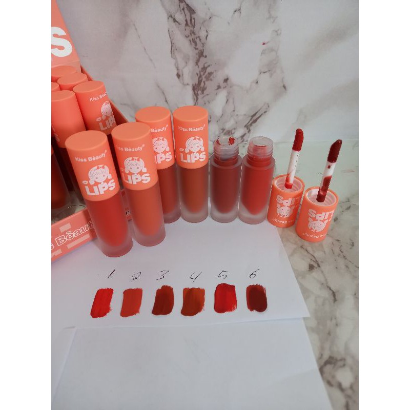 LIPGLOSS KISS BEAUTY SWEET COLORS PERBOX ISI 24PCS NO.70056/70456