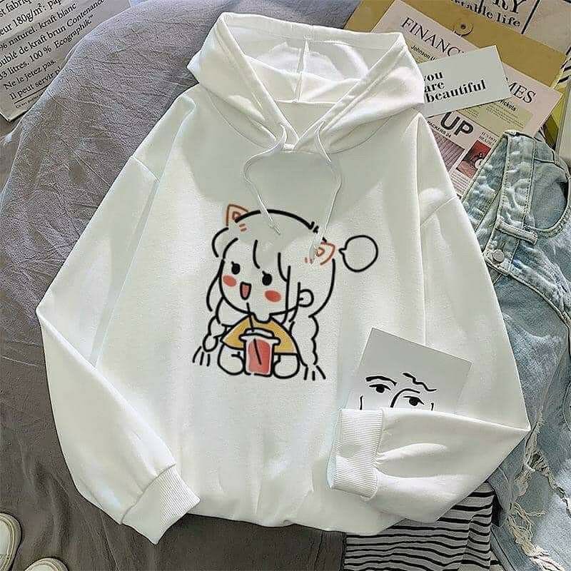 HOODIE WANITA-PRIA TOON COUPLE TERMURAH KOREAN STYLE