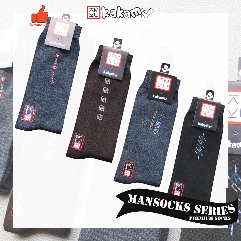 Kakamu Kaos Kaki Pria Murah /mansock motif premium Kaos Kaki Kantor Formal 2