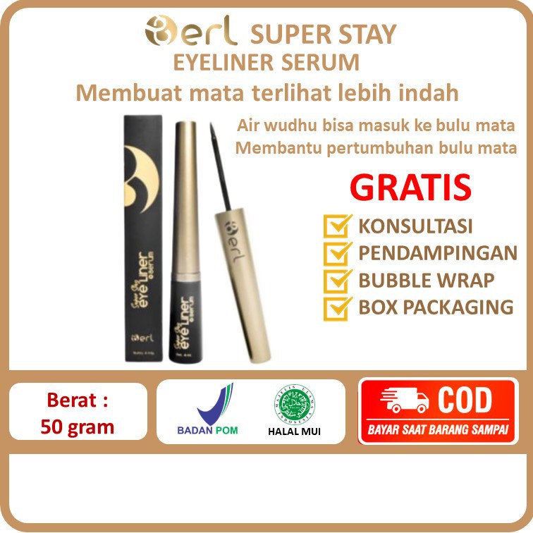 COD BERL SUPER STAY EYELINER SERUM TAHAN AIR BISA UNTUK WUDHU TAHAN LAMA B ERL BERLCOSMETICS