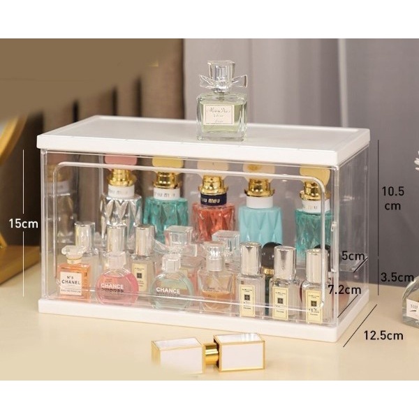 Rak Acrylic Kotak Penyimpanan Parfum & MakeUp