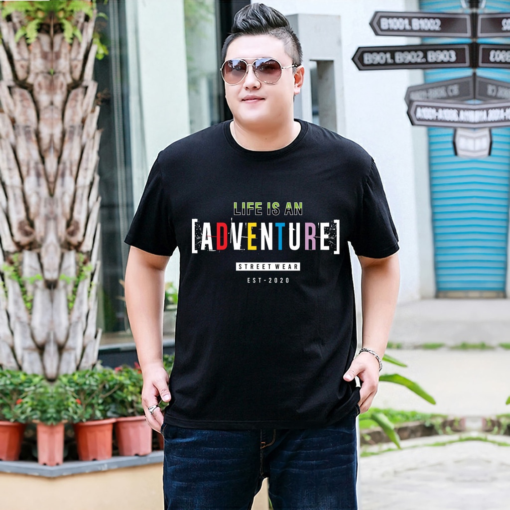 Baju Kaos Pria Jumbo Adventure  Tshirt Bigsize XL XXL Distro DTF