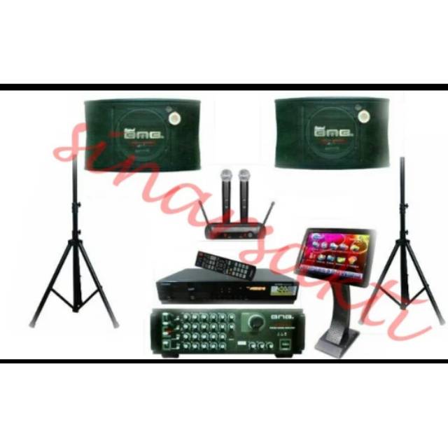 Paket sound system BMB karaoket set + dvd player karaoke + layar touchsreen ( original )