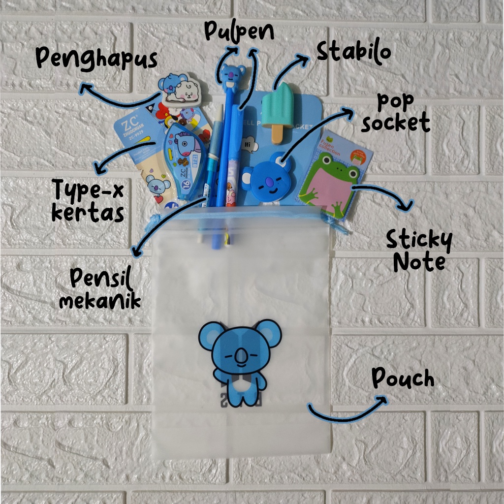 

Kado ulang tahun paket alat tulis 9IN1/ stationery kit PAKET 2