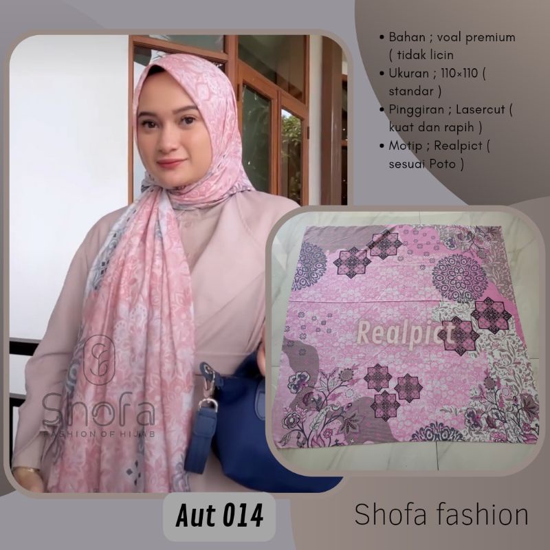 COD Hijab voal motip premium lasercut scarf shofascarf (aut014)