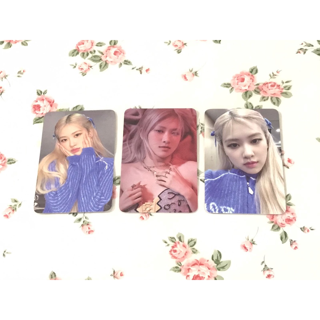 (READY) OFFICIAL PHOTOCARD PC POB BENE KTOWN ROSÉ ROSE BLACKPINK 1st SOLO DEBUT ALBUM -R-
