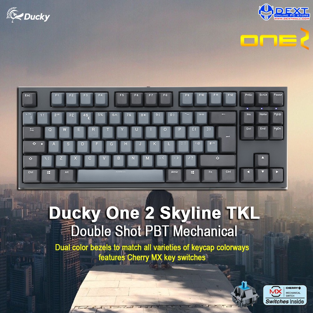 Ducky One 2 Skyline Tkl Double Shot Pbt Mechanical Keyboard Shopee Indonesia