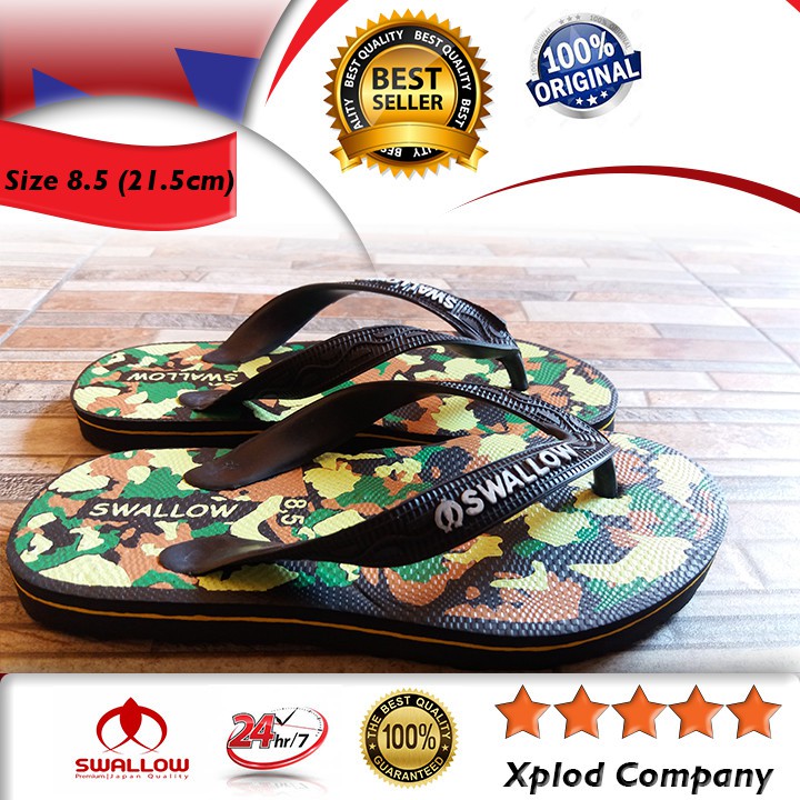 Sendal Jepit Anak Swallow Sandal Swallow Anak Motif Army Kids Ukuran 8.5 Sendal Rumahan Anak