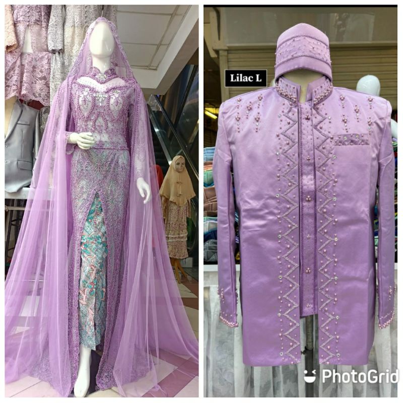 SALEEE..KEBAYA AKAD COUPLE FULL PAYET//KEBAYA AKAD COUPLE TERMURAH