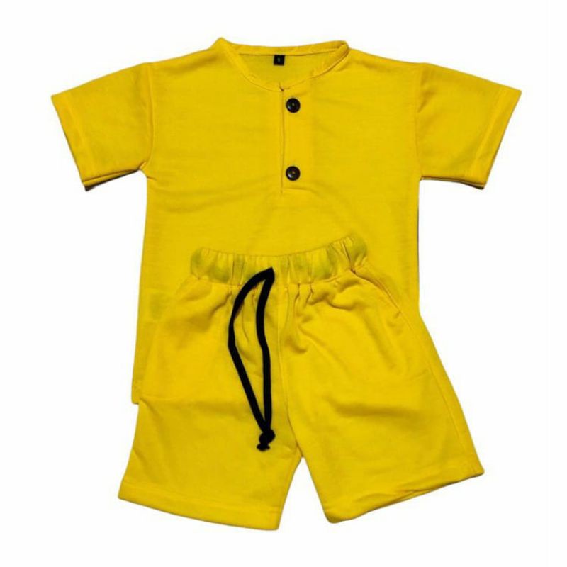 Setelan Kiano 0 Sampai 5 Tahun Pilih Warna/Setelan Bayi dan Anak-Kuning