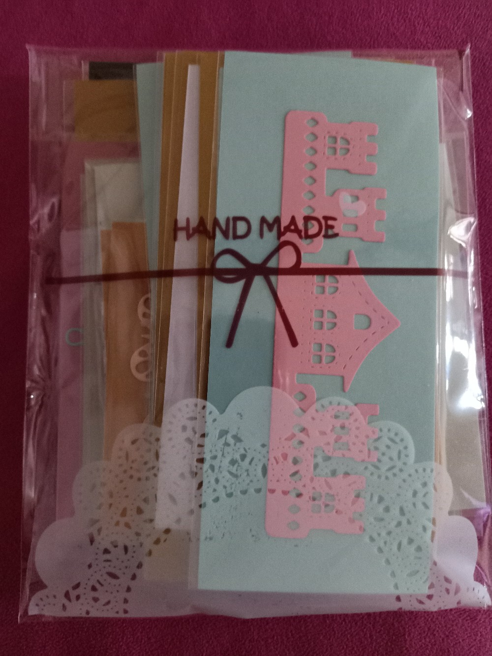 Layered Lace Doily Paper - Bahan Scrapbook Scrapframe Mahar - Kertas Doilies Roti Warna