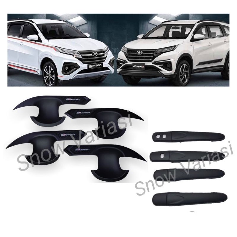 Paket Outer Handle Cover All New Rush Terios 2018 2020 2022 2023 Gr Sport Hitam