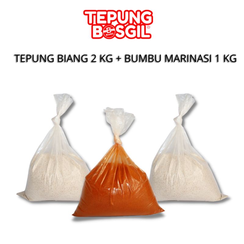 Tepung Premium Fried Chicken (Tepung Biang 2 kg + Bumbu Marinasi 1 kg)