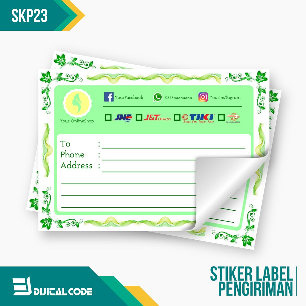 

SKP23 Stiker Label Pengiriman Paket Online Shop Olshop
