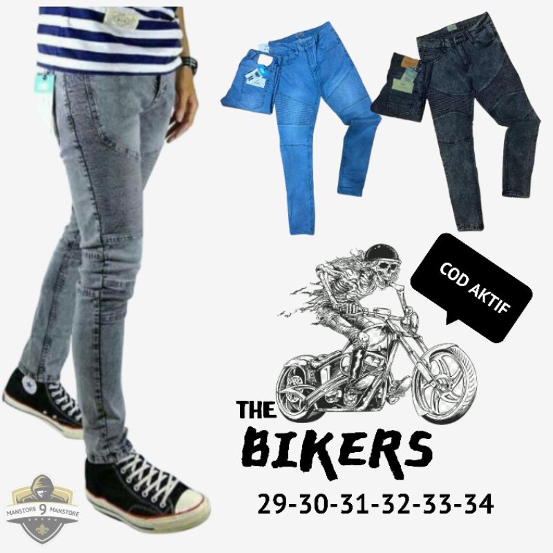 bikers style|celana jeans bikers premium/celana jeans pria bikers/celana panjang pria/jeans bikers