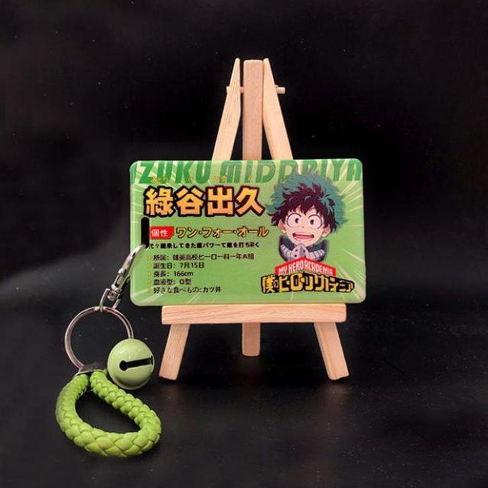 Lanfy My Hero Academia Perlengkapan Sekolah Tempat Kunci Akrilik Bakugou Katsuki Todoroki Shouto Subway Card Bus Card Case