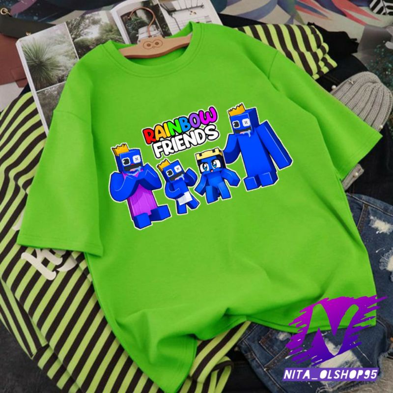 kaos anak rainbow friends baju anak rainbow friend roblox terbaru minecraft