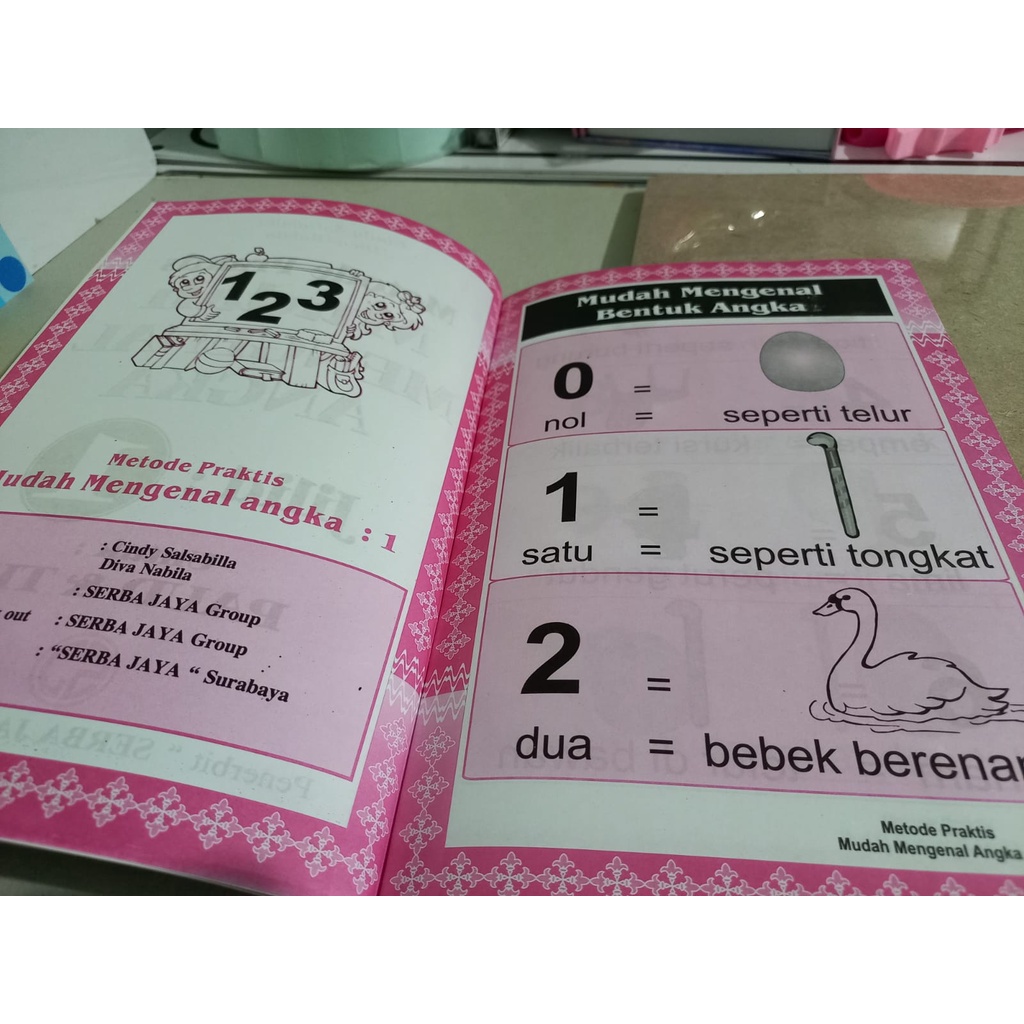 Buku Anak Metode Praktis Mudah Mengenal Angka Serba Jaya