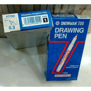 

Drawing Pen / Pigment Ink Snowman 700 Black 0.3