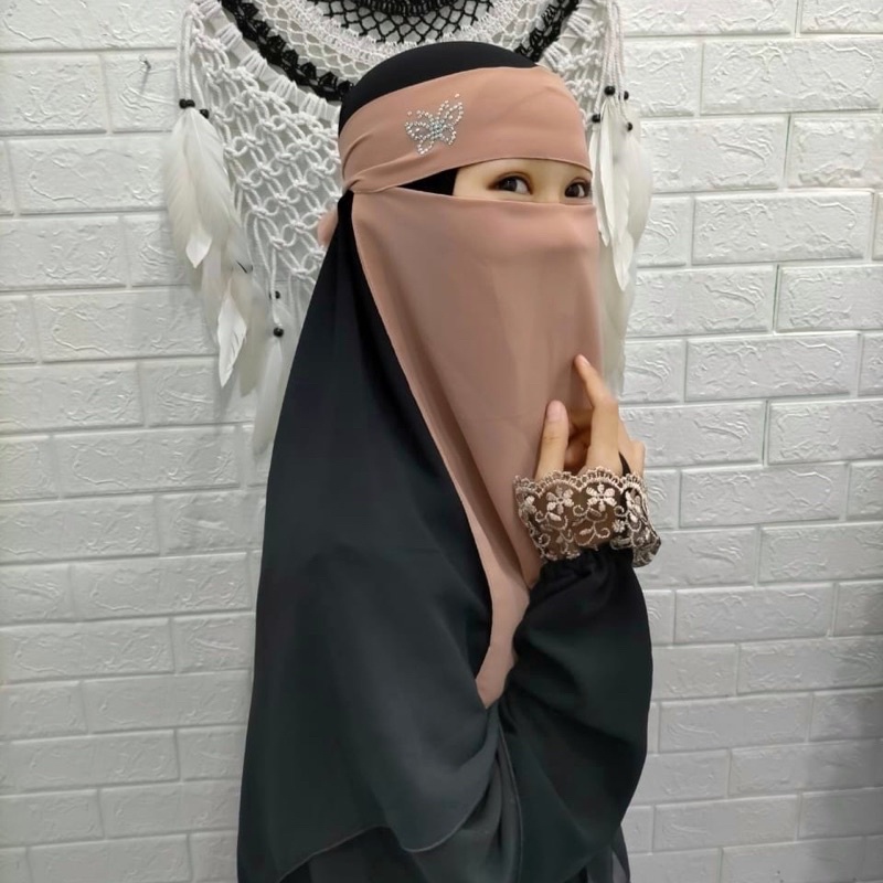 Niqab Bandana Niqab Cadar Niqab Niqob Cadar Niqob Warna AMALIA