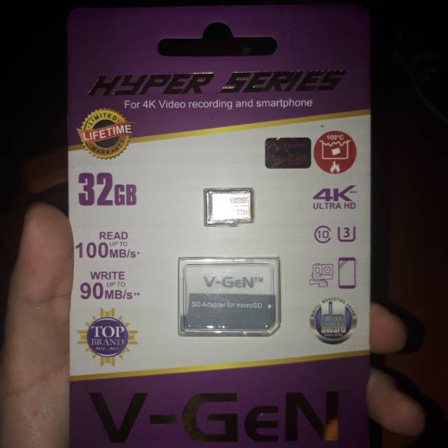 VGEN HYPER SERIES 32GB 4K CLASS 10 ORIGINIAL