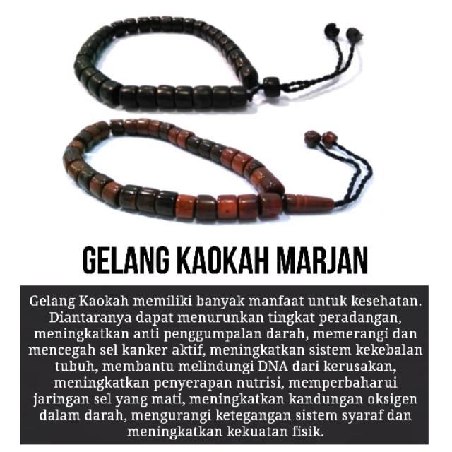 Gelang kaokah marjan riginal