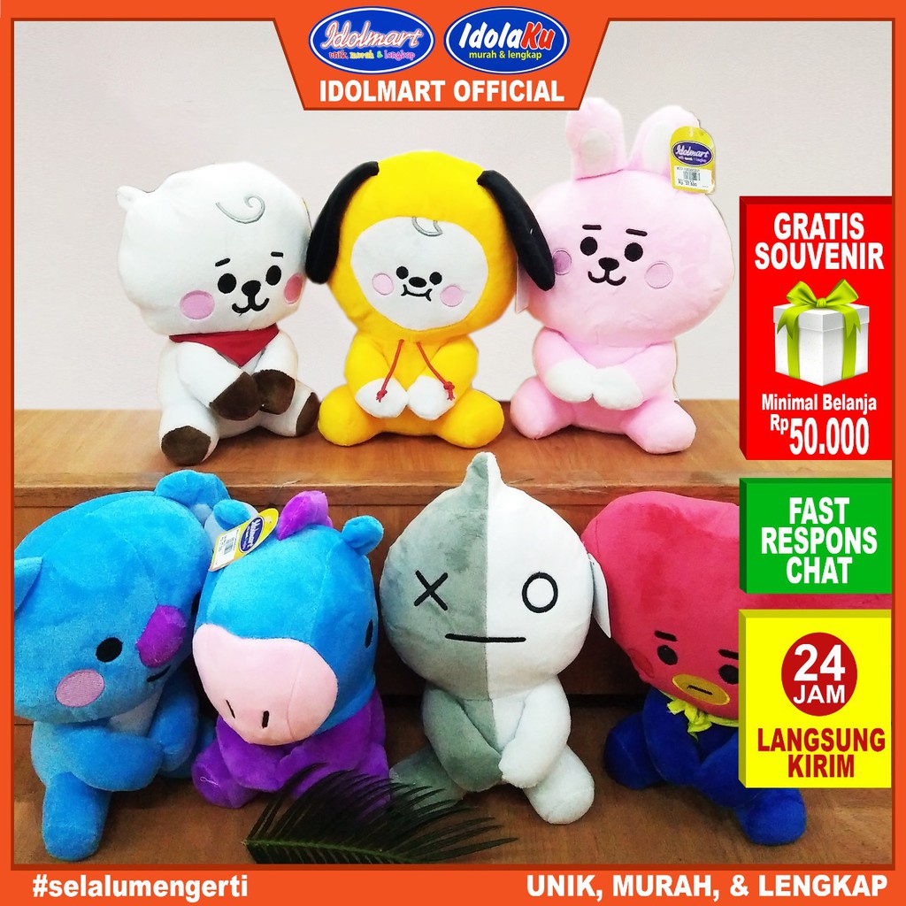 IDOLAKU  Boneka BT 21 Unofficial -Boneka Karakter