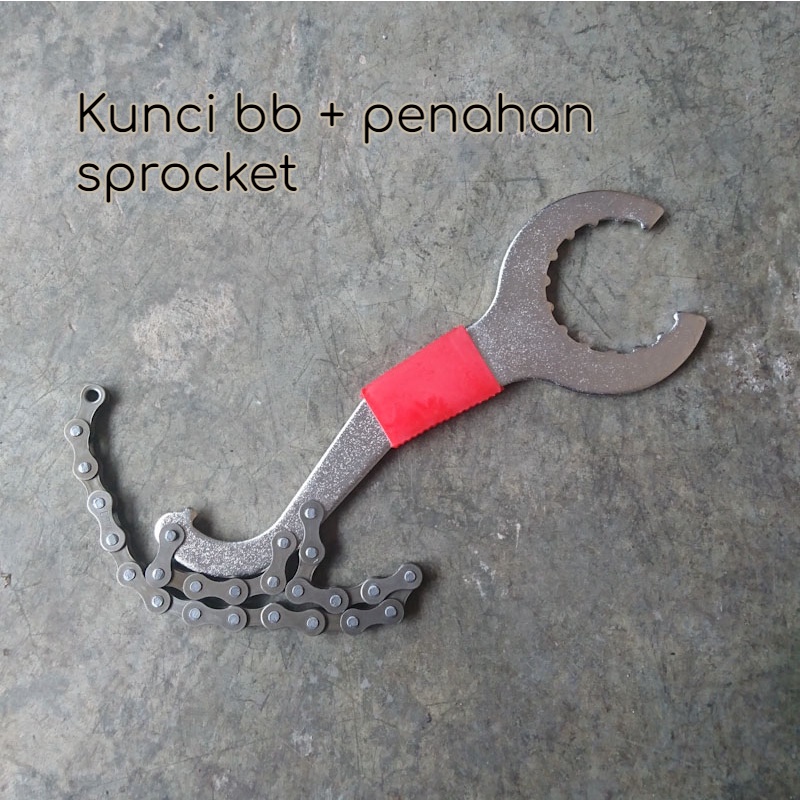 Kunci BB HT2 dan Penahan Sprocket Sepeda