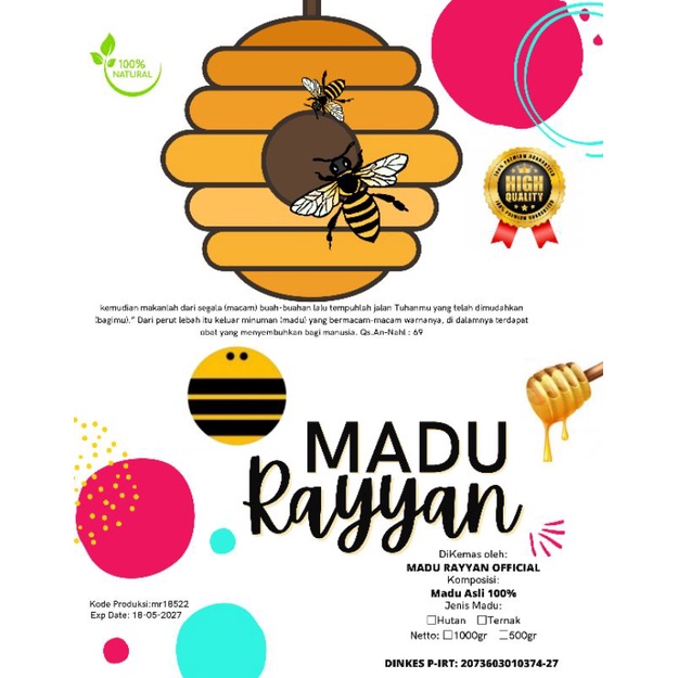 madu hutan akasia carva 1kg/madu asli/original/raw honey.