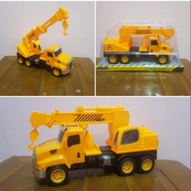 Mainan Truk Crane Kontruksi