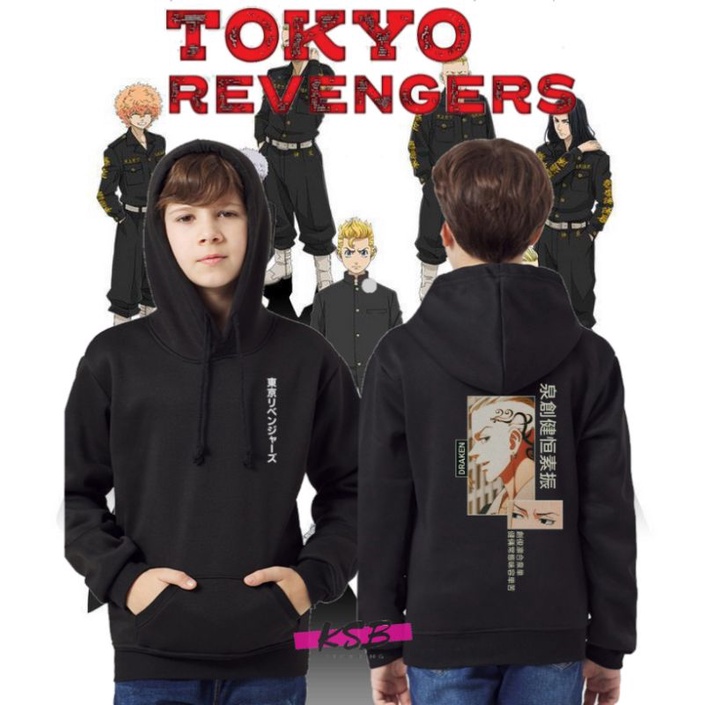 jaket/jeket sweater anak anak laki laki TOKYO REVENGERS/VALHALLA/hoodie/hodie anak tokyo revengers v