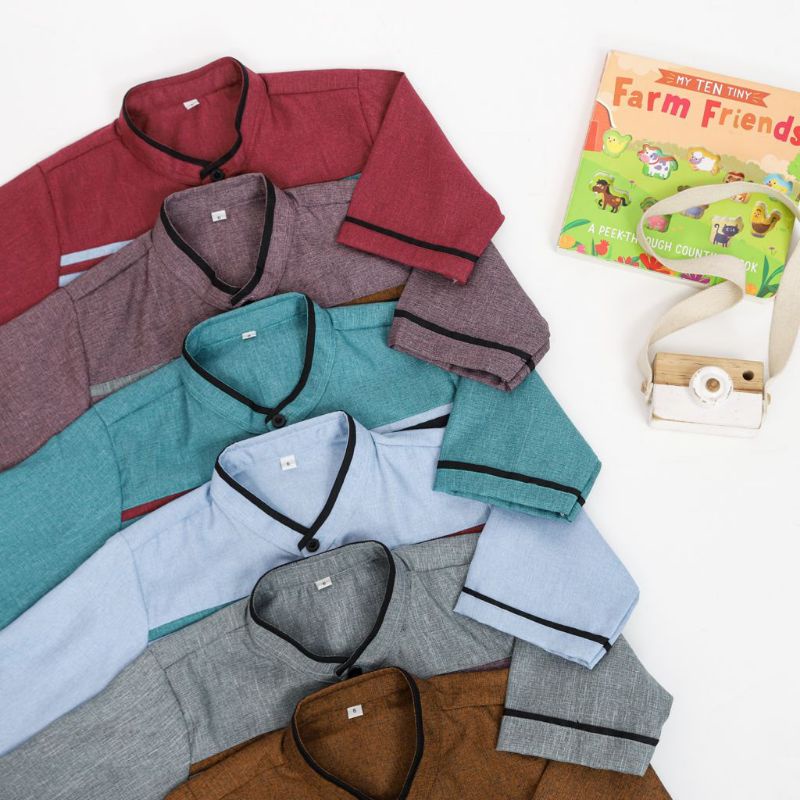 kurta fauzan/kurta anak laki laki/set koko anak