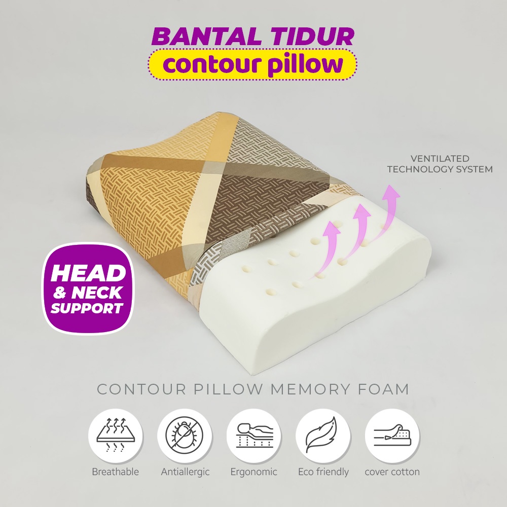 Pillow contour Memory foam / Bantal tidur memory foam