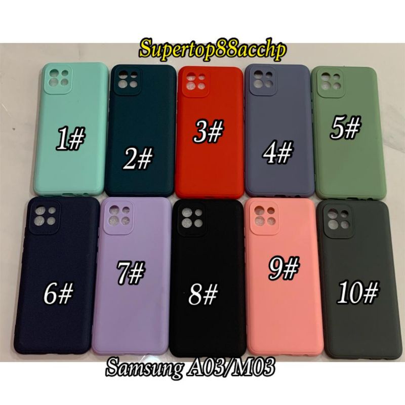 Samsung A03 M03 A03 Core M52 5G Casing Soft Case Silikon Candy Color Mychoice