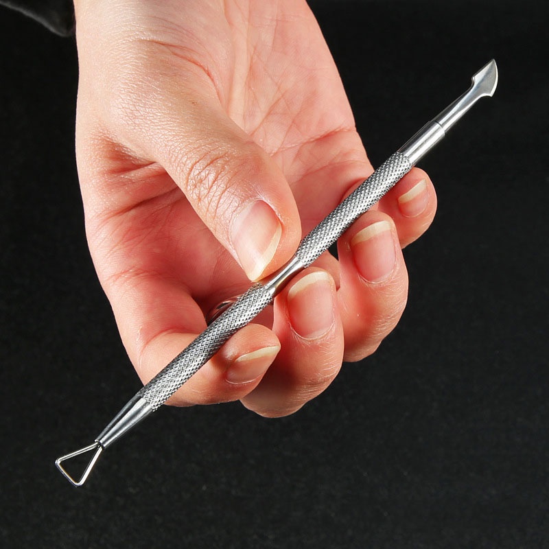 Cuticle pusher nail manicure nailart pendorong kutikula / nail trim alat pendorong kutikula manicure