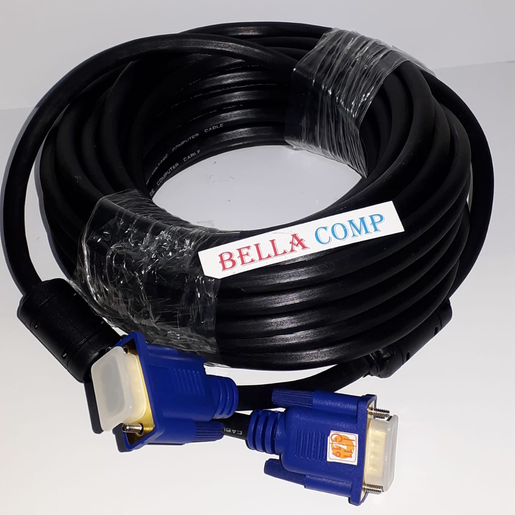 NYK Kabel VGA 10M VGA 10 Meter High Quality - Gold Plated/NYK High Quality VGA Cable Male To Male 10