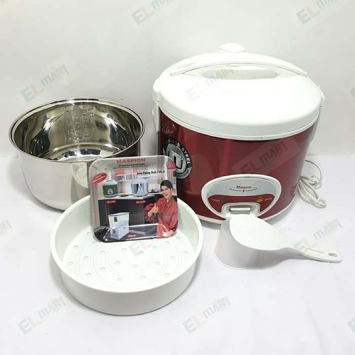 Rice cooker magic com maspion stainless 3in1 1,8L MRJ 1808MS / 1808 MS MMRj1808MS