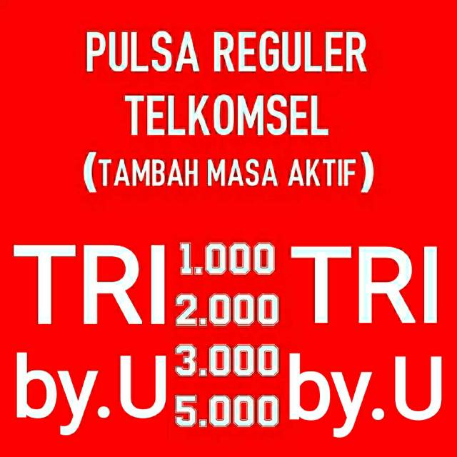 Pulsa Byu Pulsa Tri Pulsa Telkomsel 1000 2000 3000 5000 6000 7000 8000 9000 10000 Shopee Indonesia