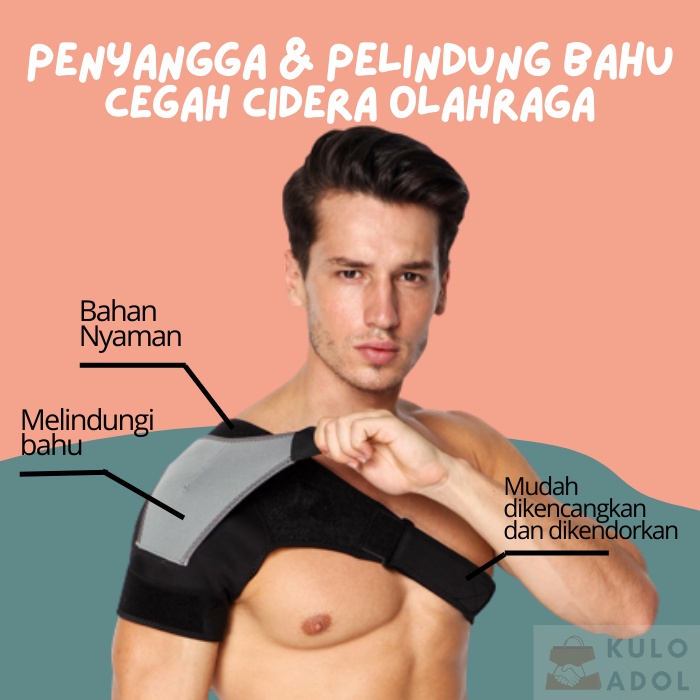 Pelindung Penyangga Bahu Punggung Shoulder Brace Guard Membantu Memulihkan Dislokasi & Cidera Olahra