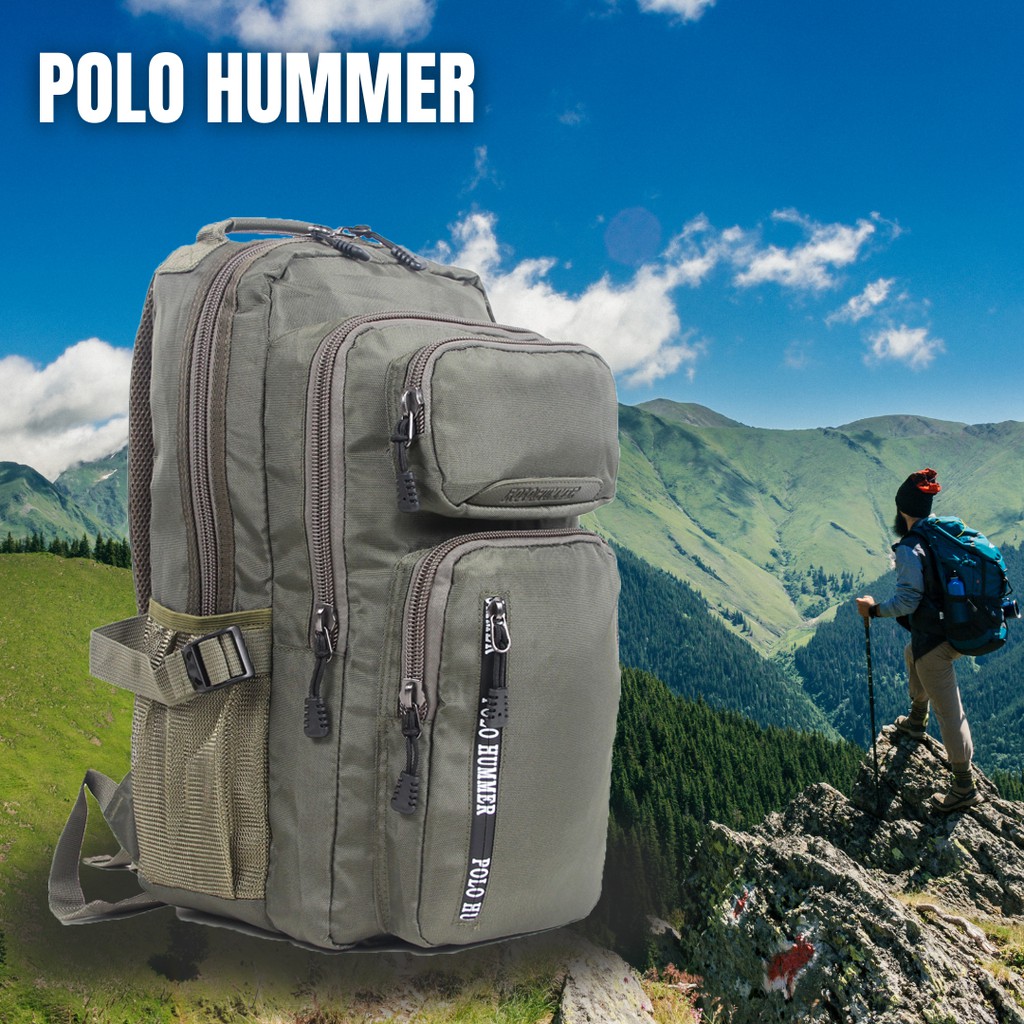 Tas Backpacker Tas Ransel Punggung Traveling Travel Bag - Polo Hummer