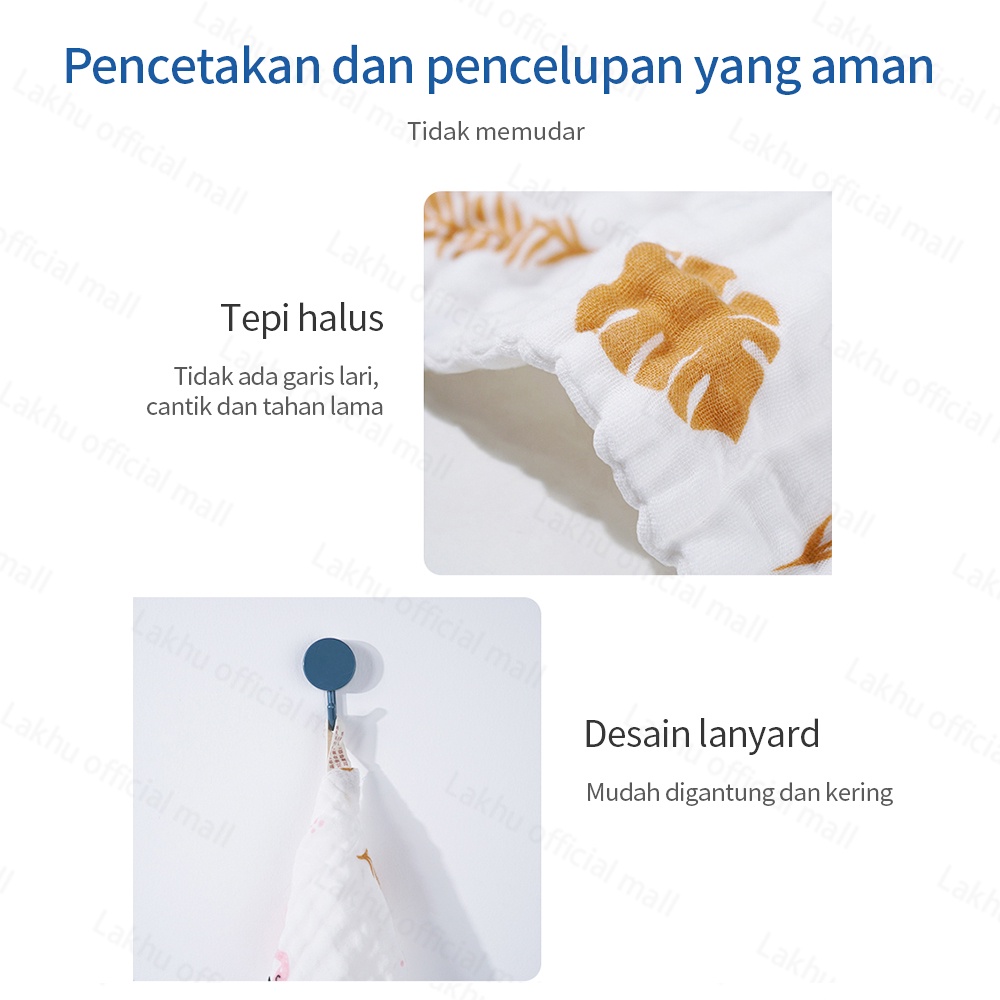 Lakhu sapu tangan bayi katun lembut/sapu tangan anak/lap handuk kecil bayi 25*25cm