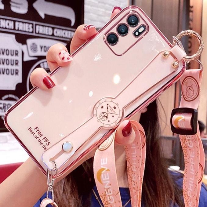 Sale Case Oppo Reno 6 4G 5G Tali Slempang Strap Hand Silikon Casing Hp - Paling Diminati Casing Hp M