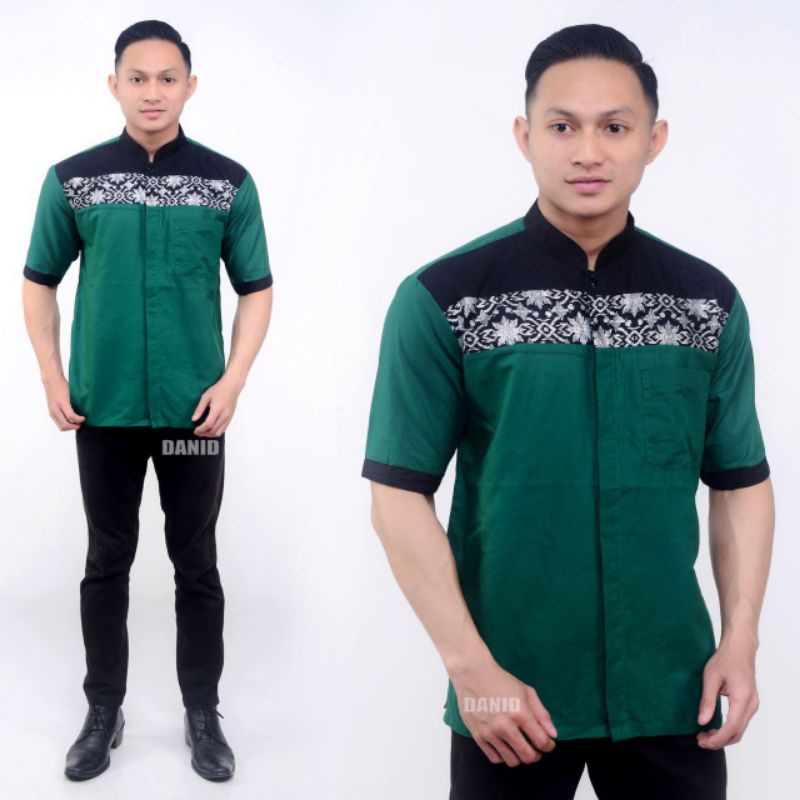 Baju Koko Baju Batik Pakai pria muslim