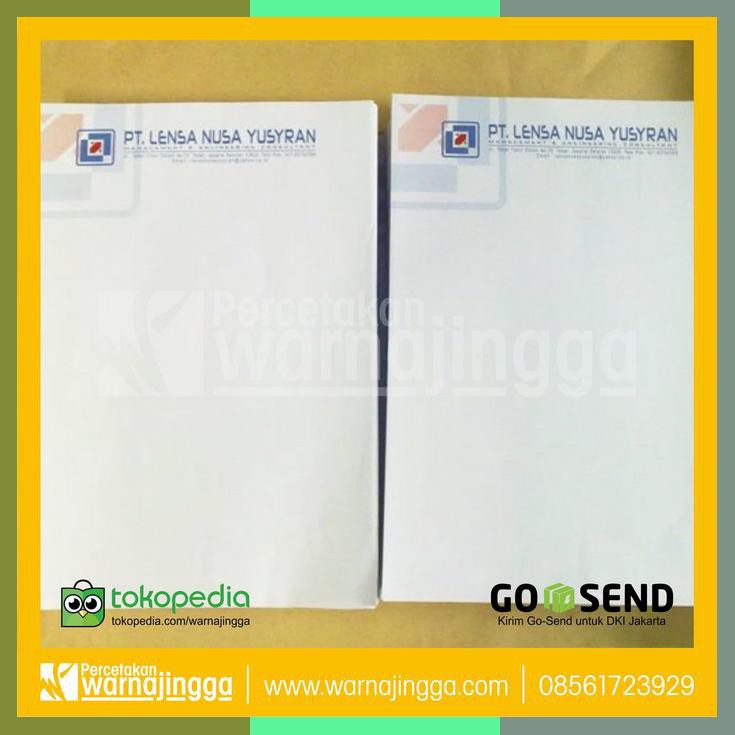 

Cetak Kop Surat A4 3 Warna Hvs 80Gr