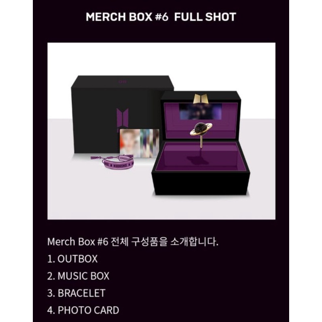 SHARING MERCH BOX 6 BTS
