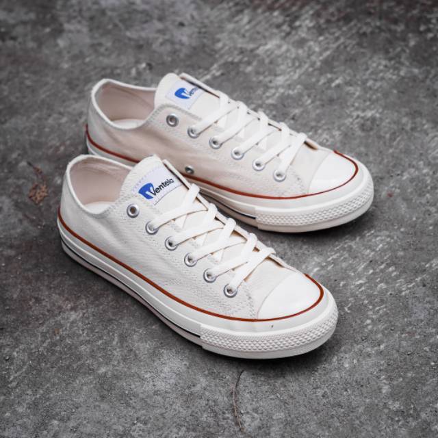Sepatu Lokal Original Ventela Bts 70s Full White
